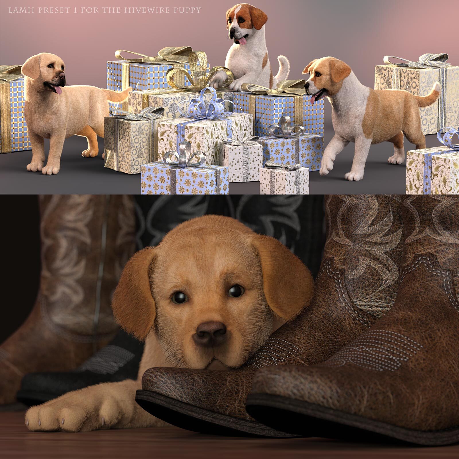 CWRW LAMH: Hive Wire Cat, Kitten, Big Dog & Puppy Bundle by N/A