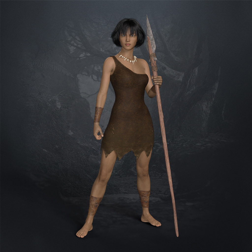 Stoneage Style Outfit Set for Genesis 8 Females by N/A