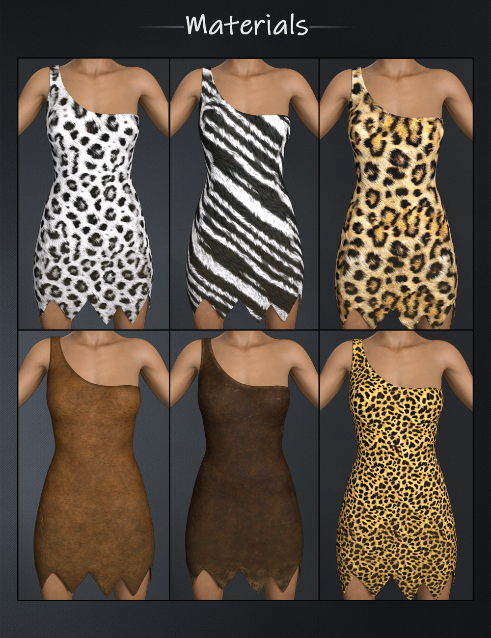 Stoneage Style Outfit Set for Genesis 8 Females by N/A