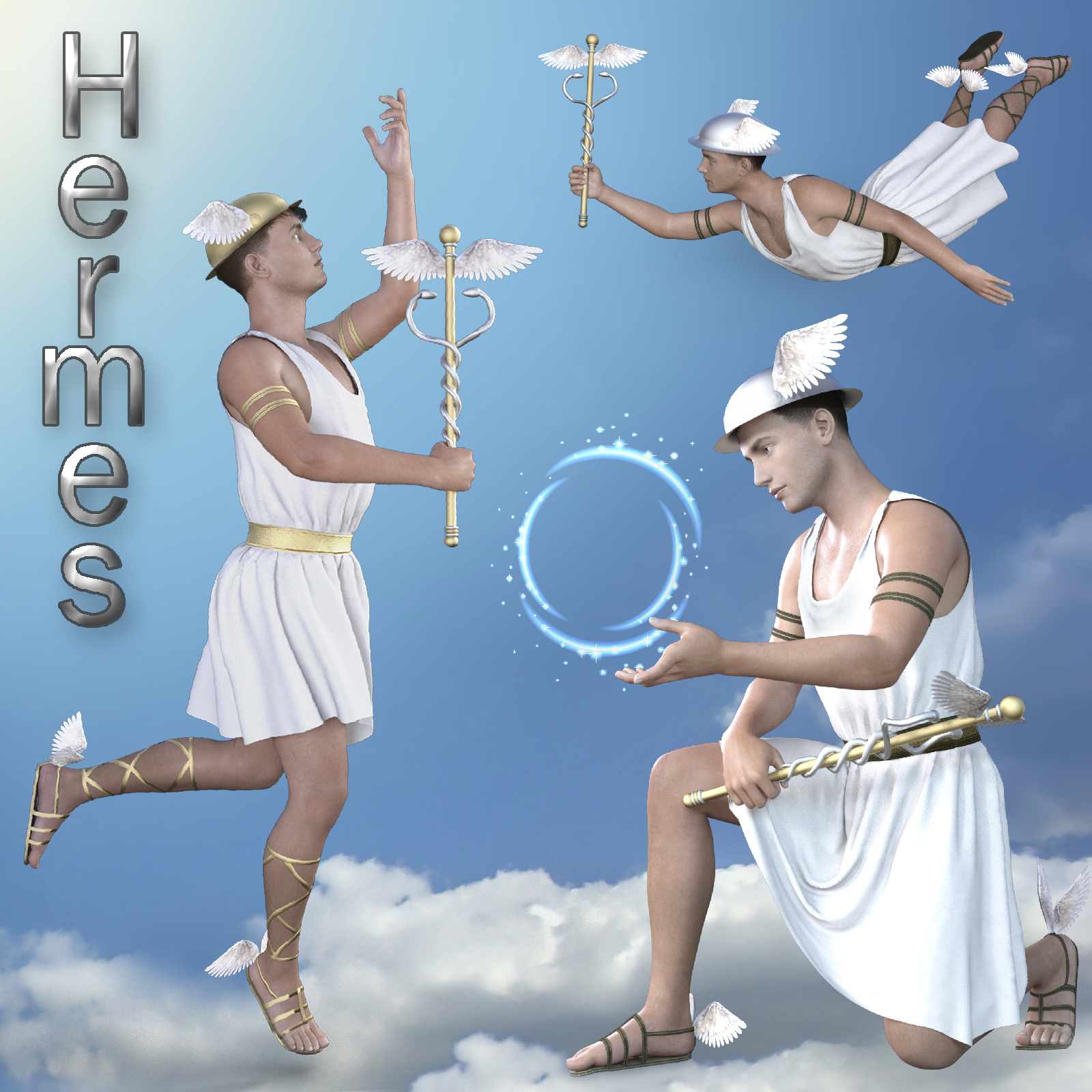 Costume of Hermes the Greek god of trade and fortune by N/A