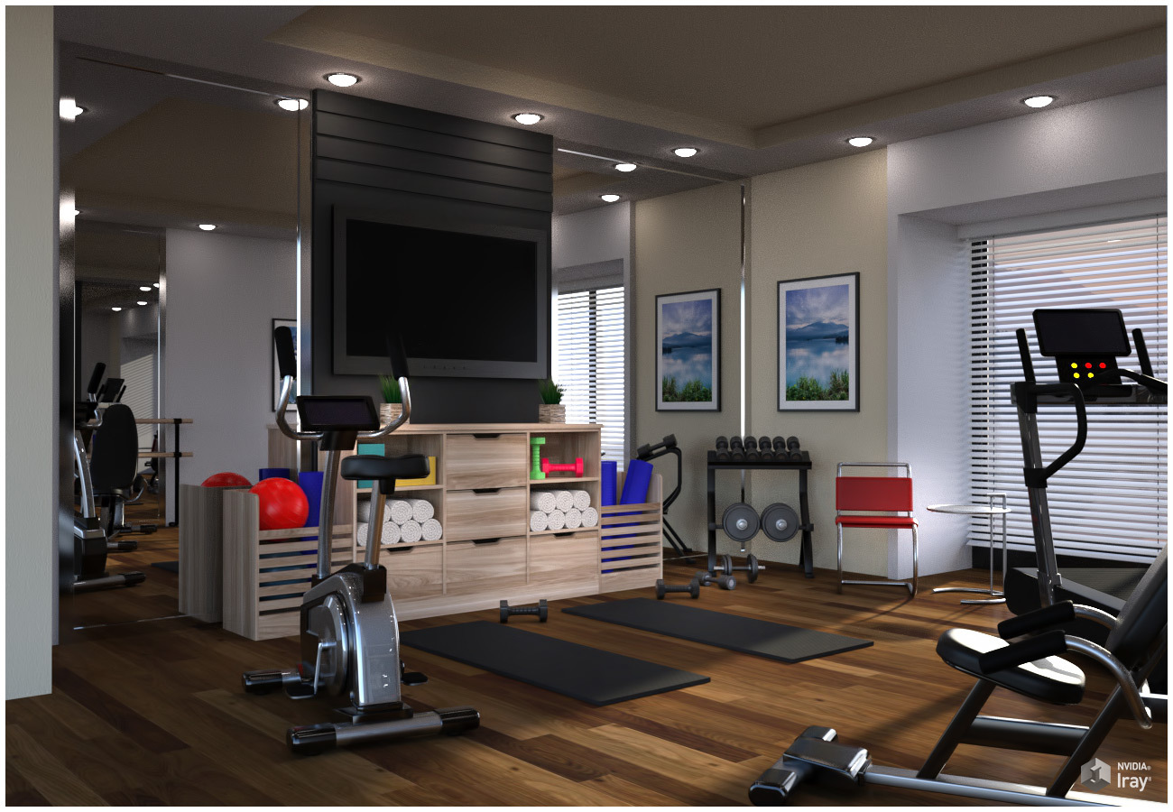 Modern Apartment - Fitness Room by N/A