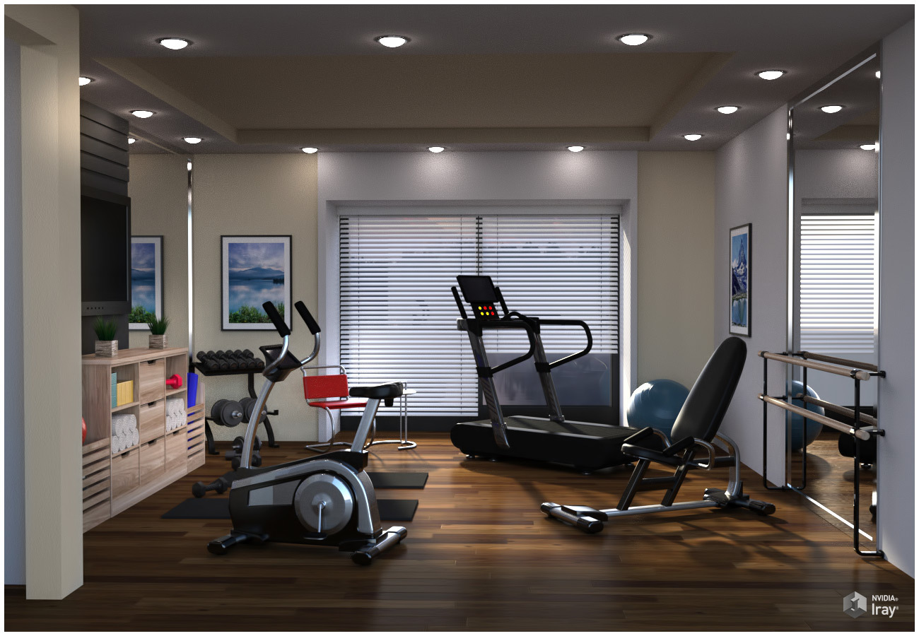 Modern Apartment - Fitness Room by N/A