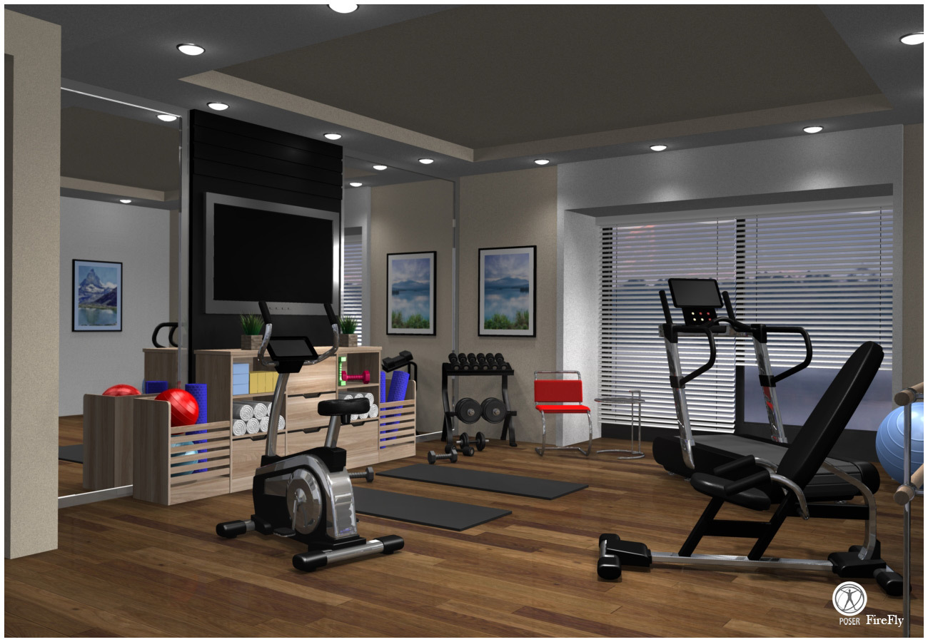 Modern Apartment - Fitness Room by N/A