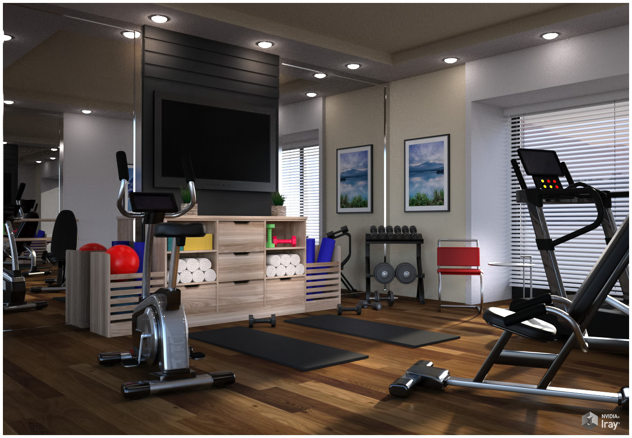 Modern Apartment - Fitness Room by N/A