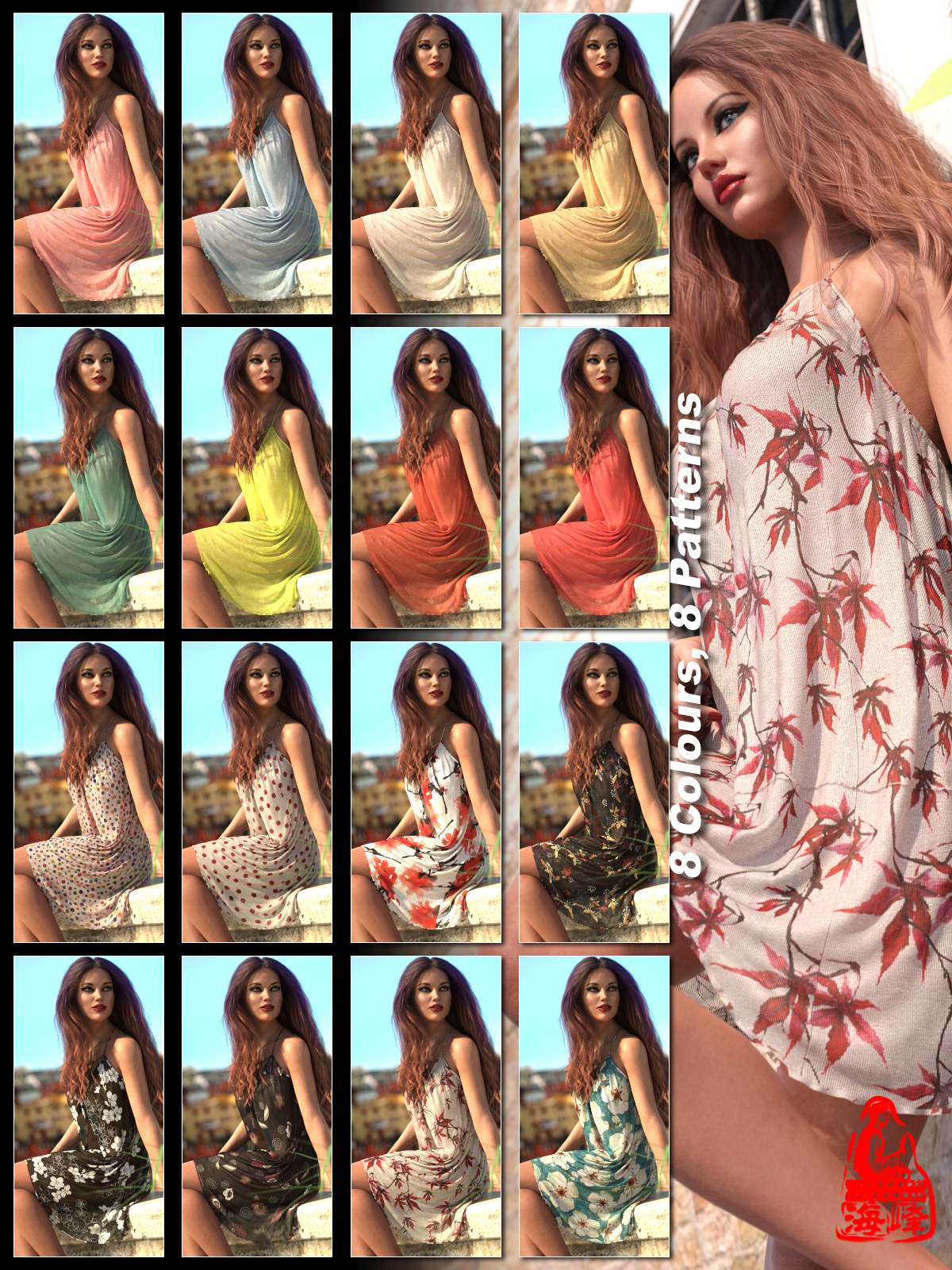dForce Sweet Mini Dress for Genesis 8 Female(s) by N/A