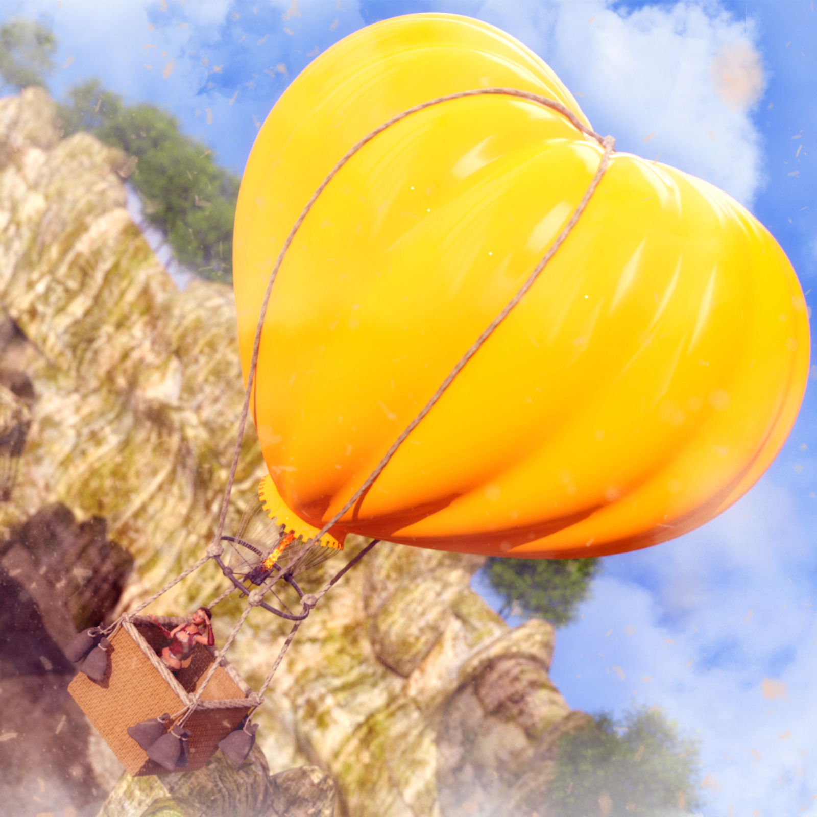 Heart Hot Air Balloon by N/A