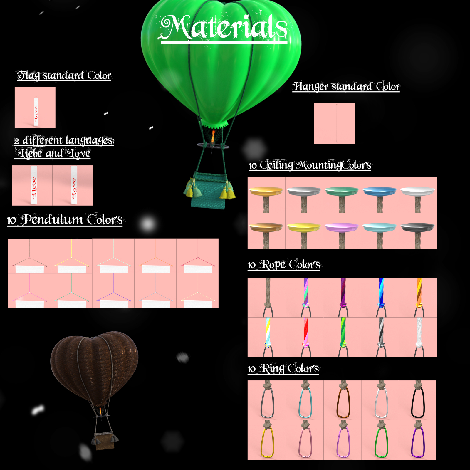 Heart Hot Air Balloon by N/A