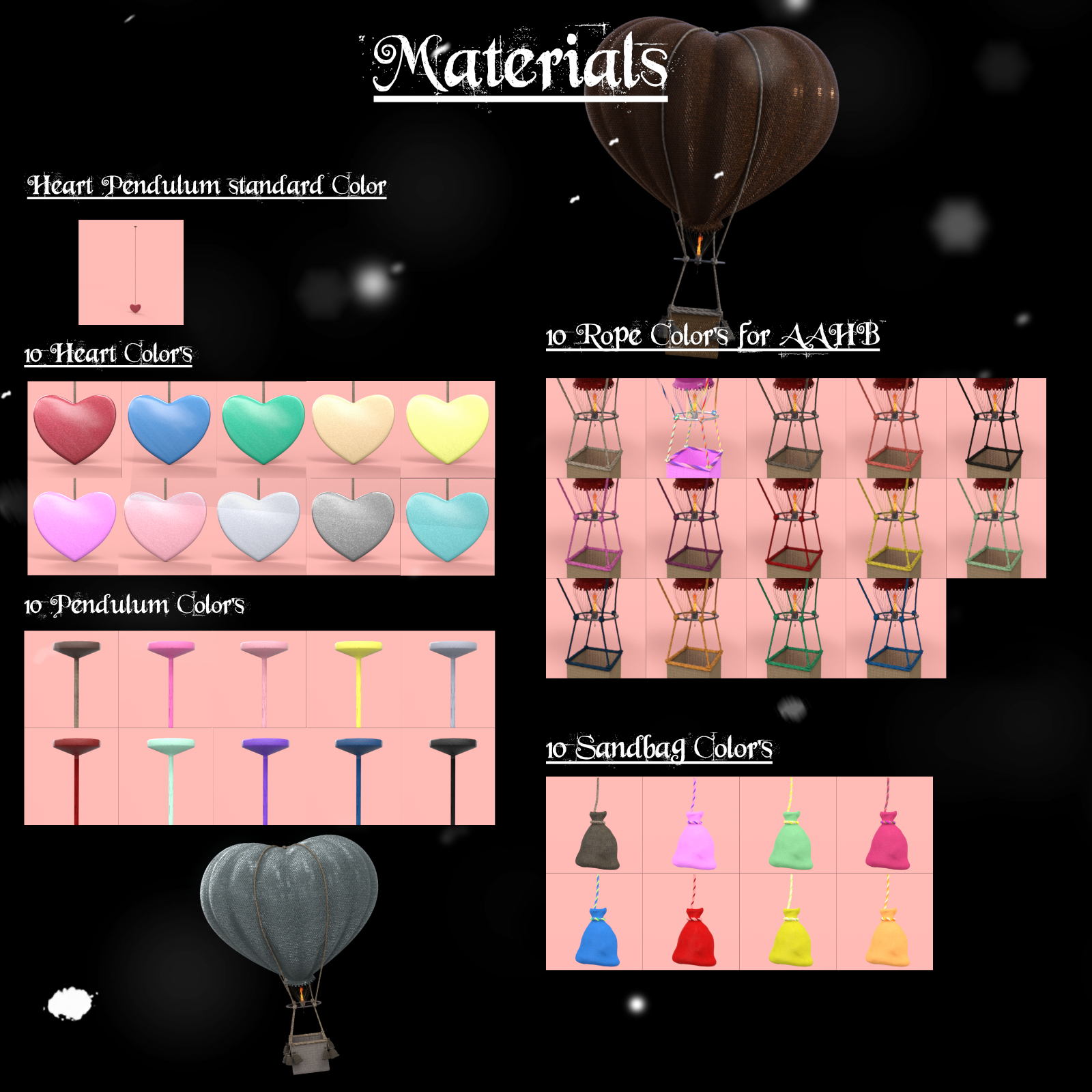 Heart Hot Air Balloon by N/A