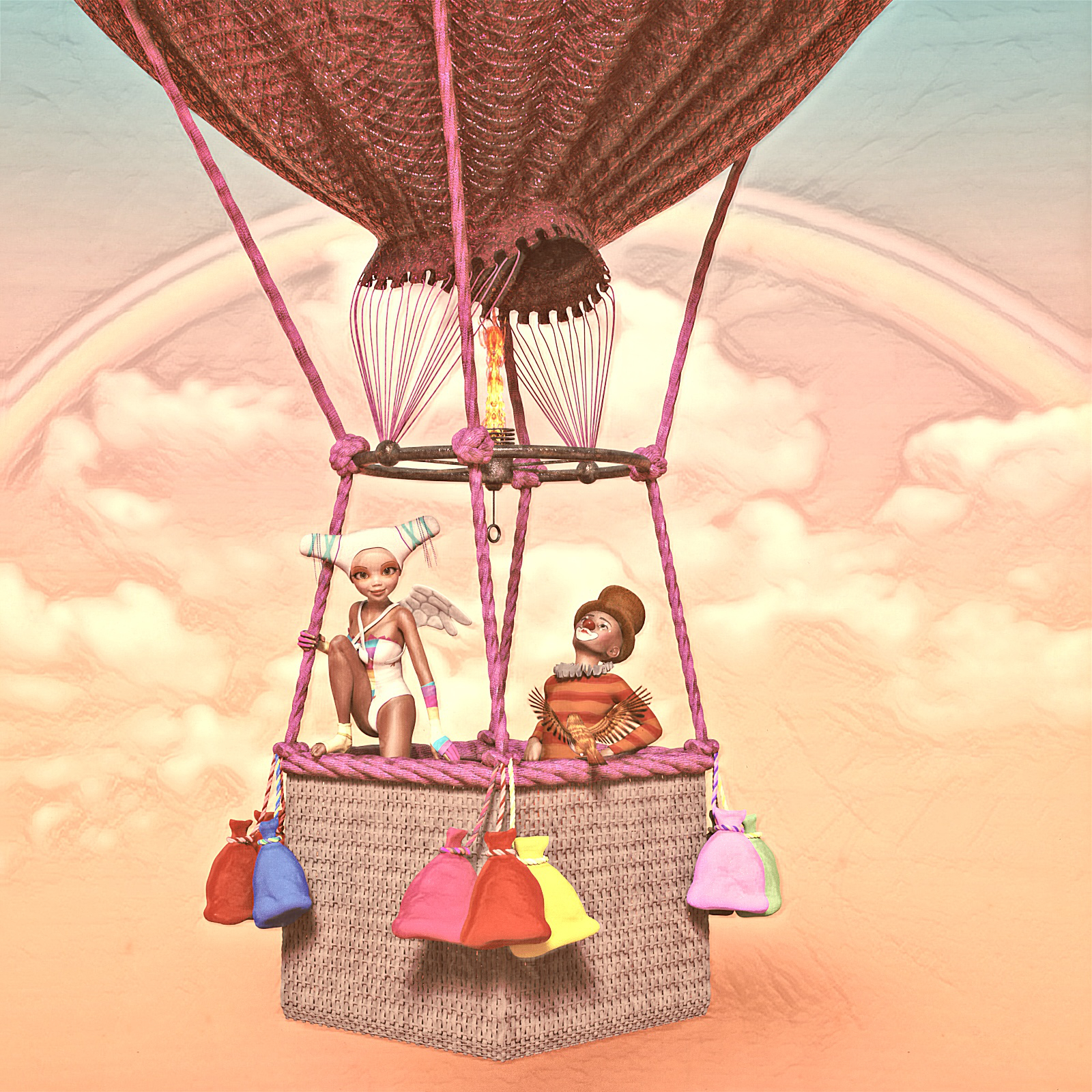 Heart Hot Air Balloon by N/A