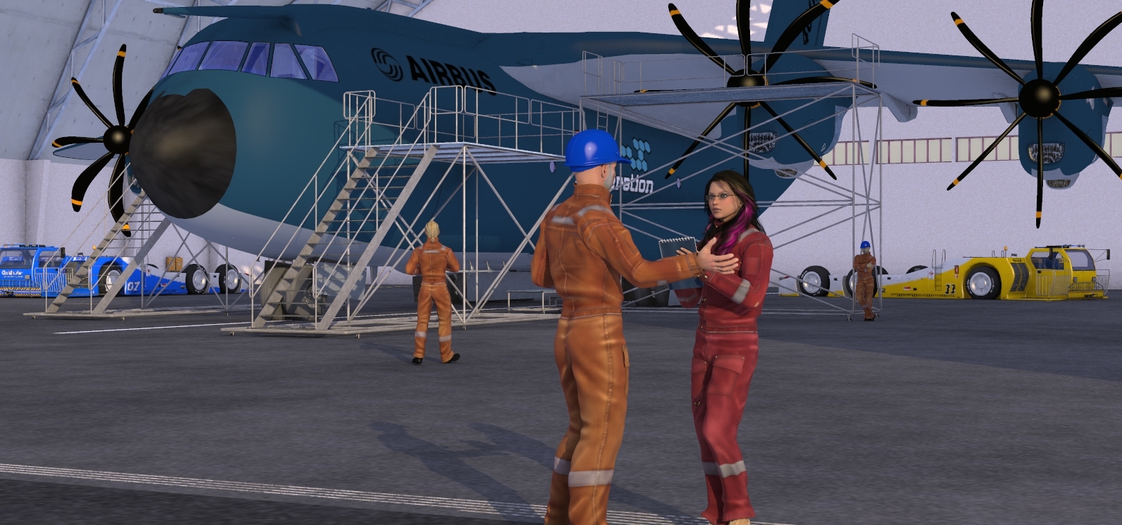 Hangar fr Flugzeuge by N/A