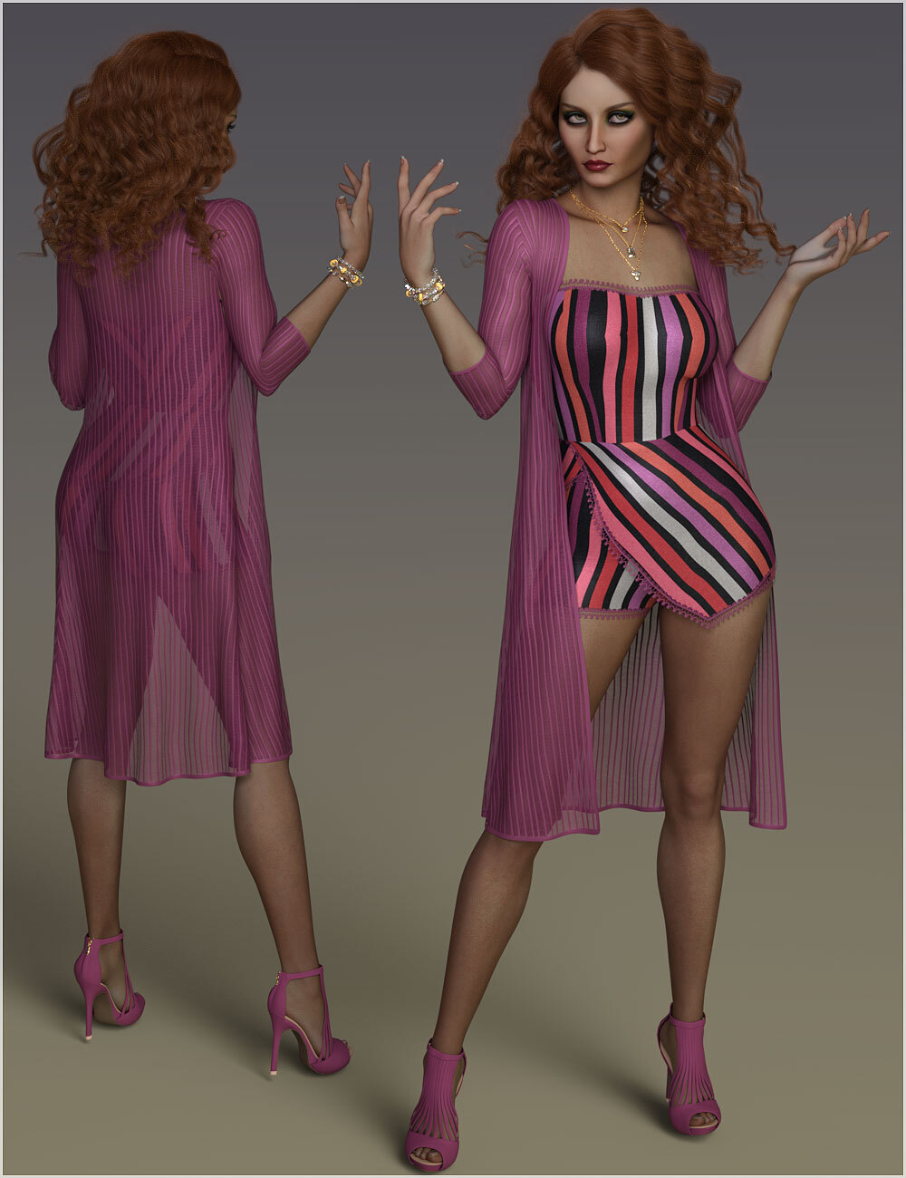 Stylish for dForce Libby Holiday Dress by N/A