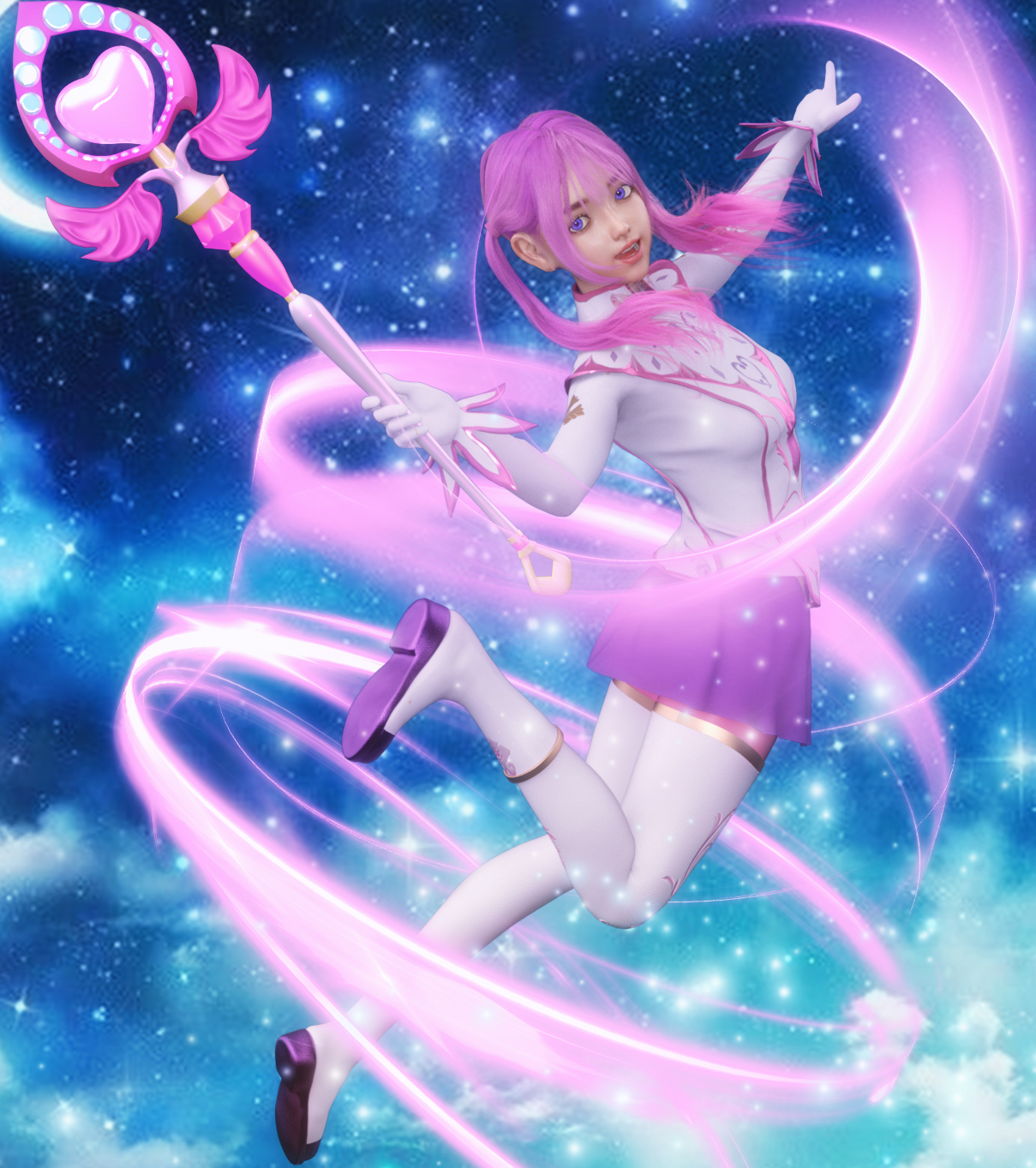 Fantasy Anime Poses IX _ Magical Girl poses for G8F by N/A