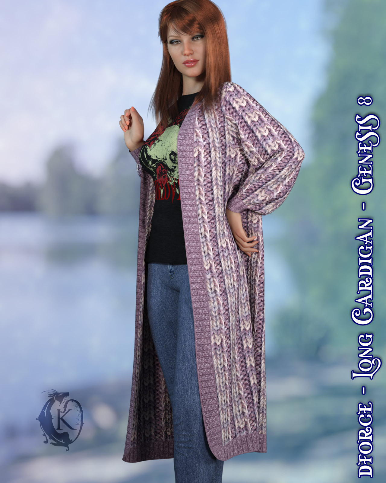 dforce - Long Cardigan - Genesis 8 by N/A