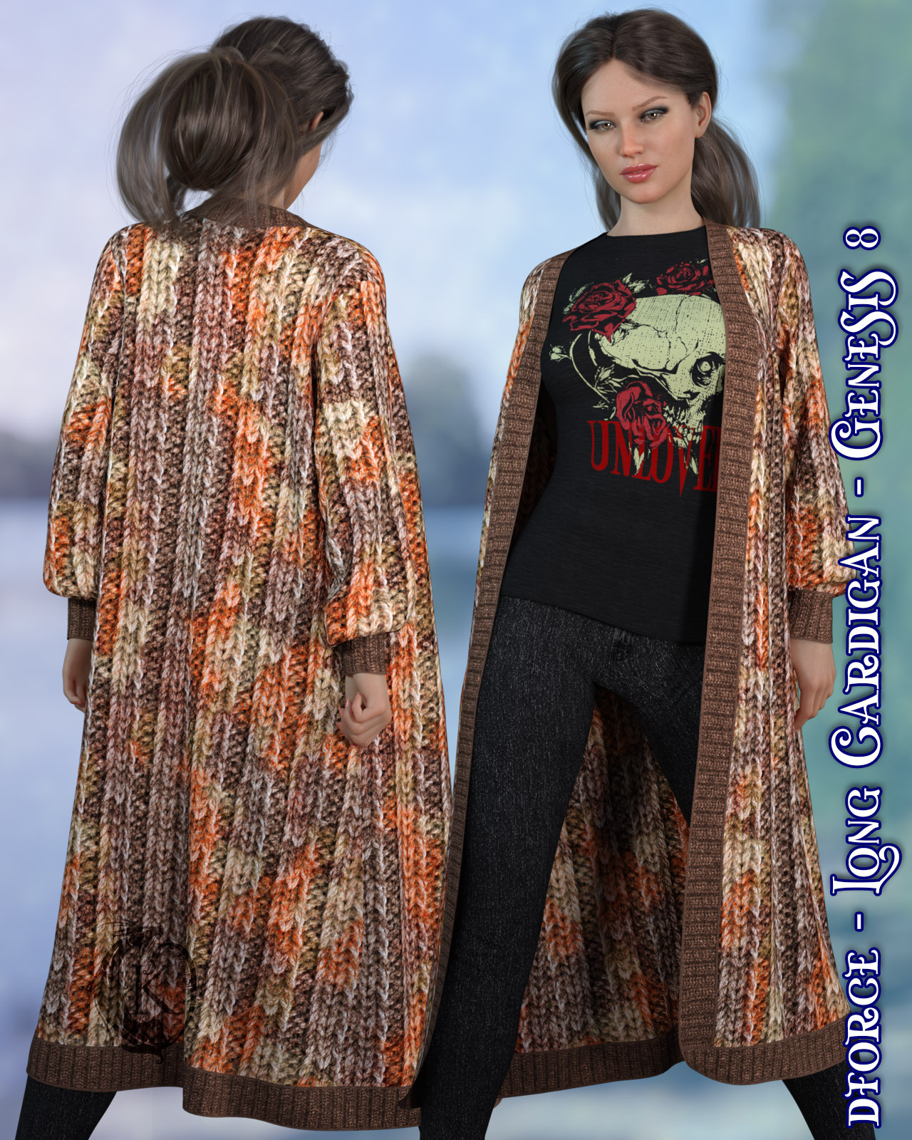 dforce - Long Cardigan - Genesis 8 by N/A
