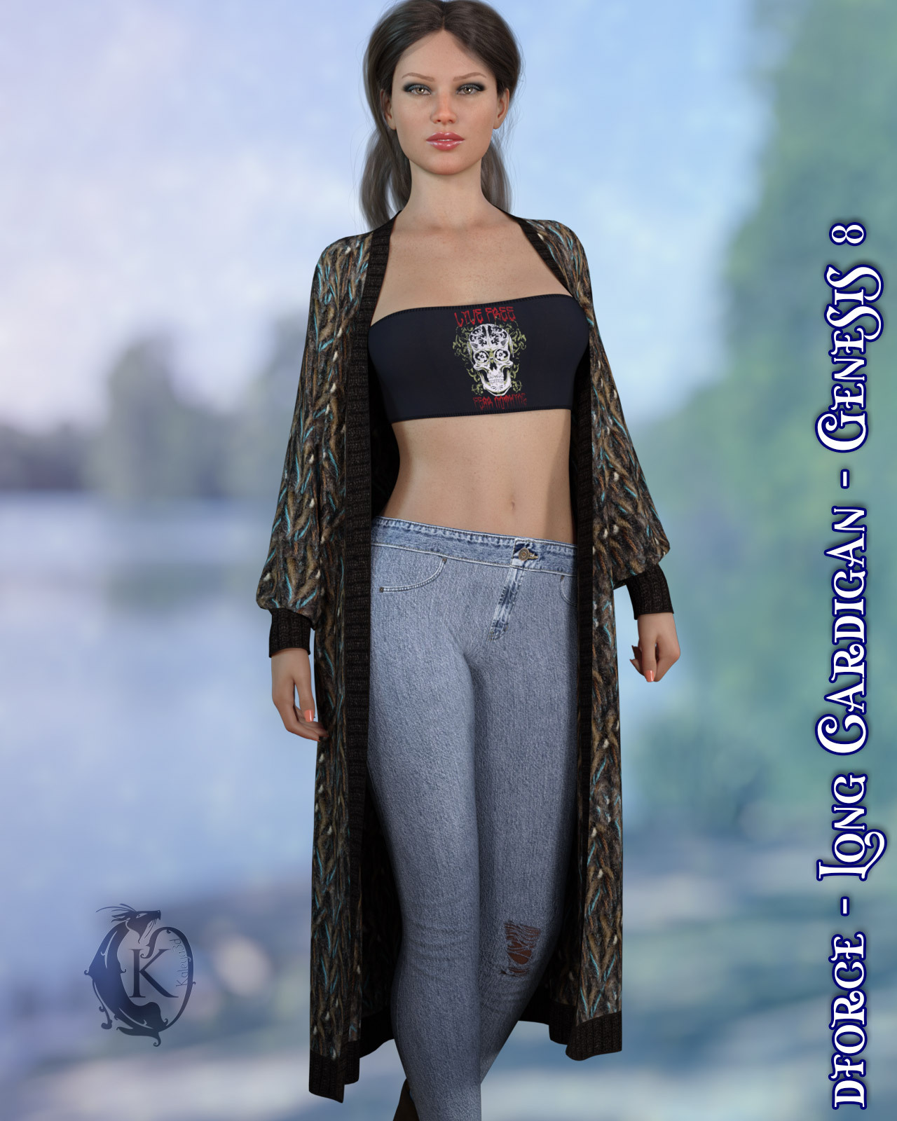 dforce - Long Cardigan - Genesis 8 by N/A