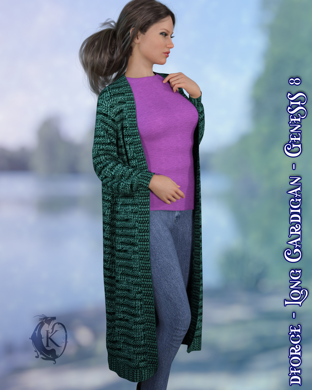 dforce - Long Cardigan - Genesis 8 by N/A