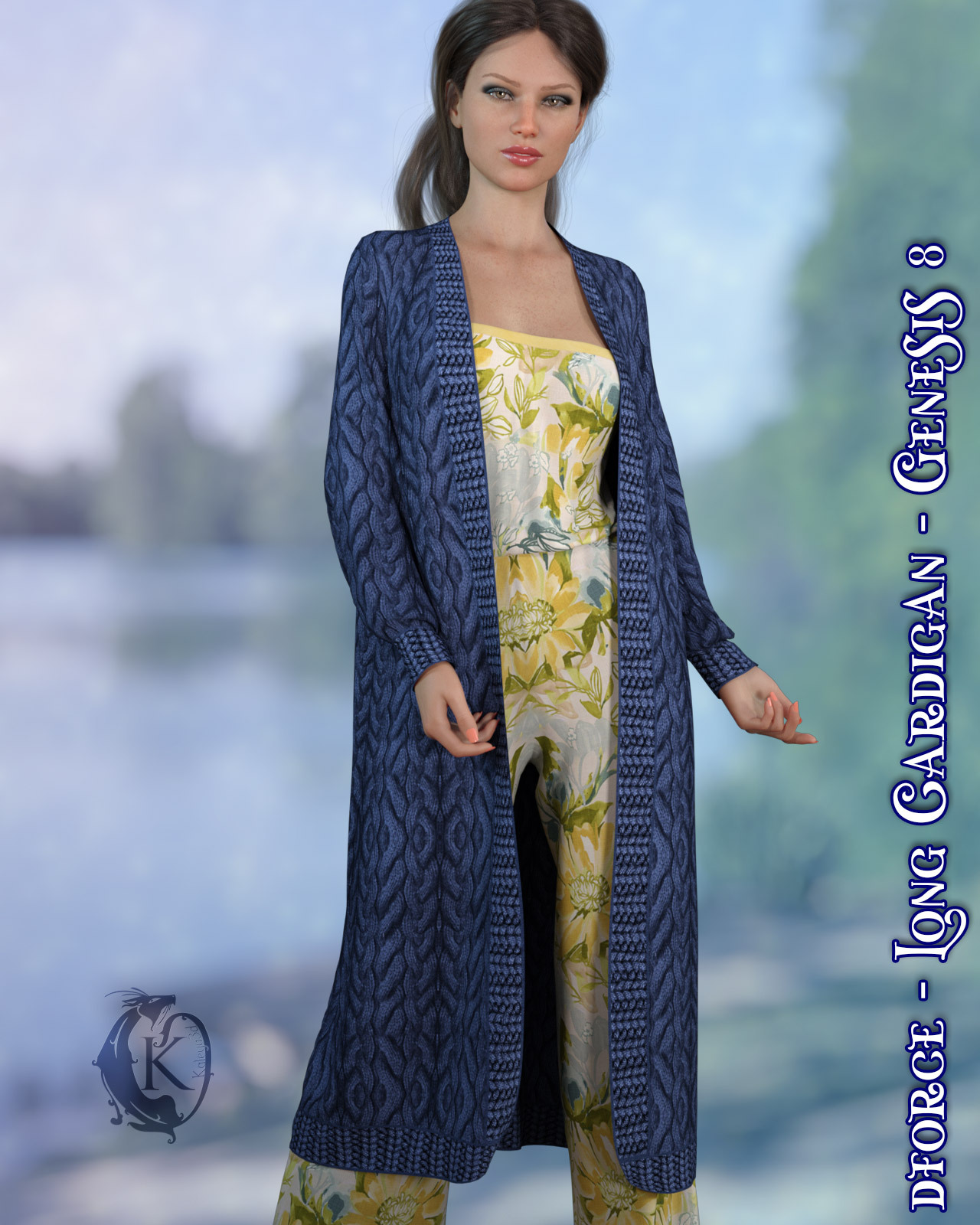 dforce - Long Cardigan - Genesis 8 by N/A