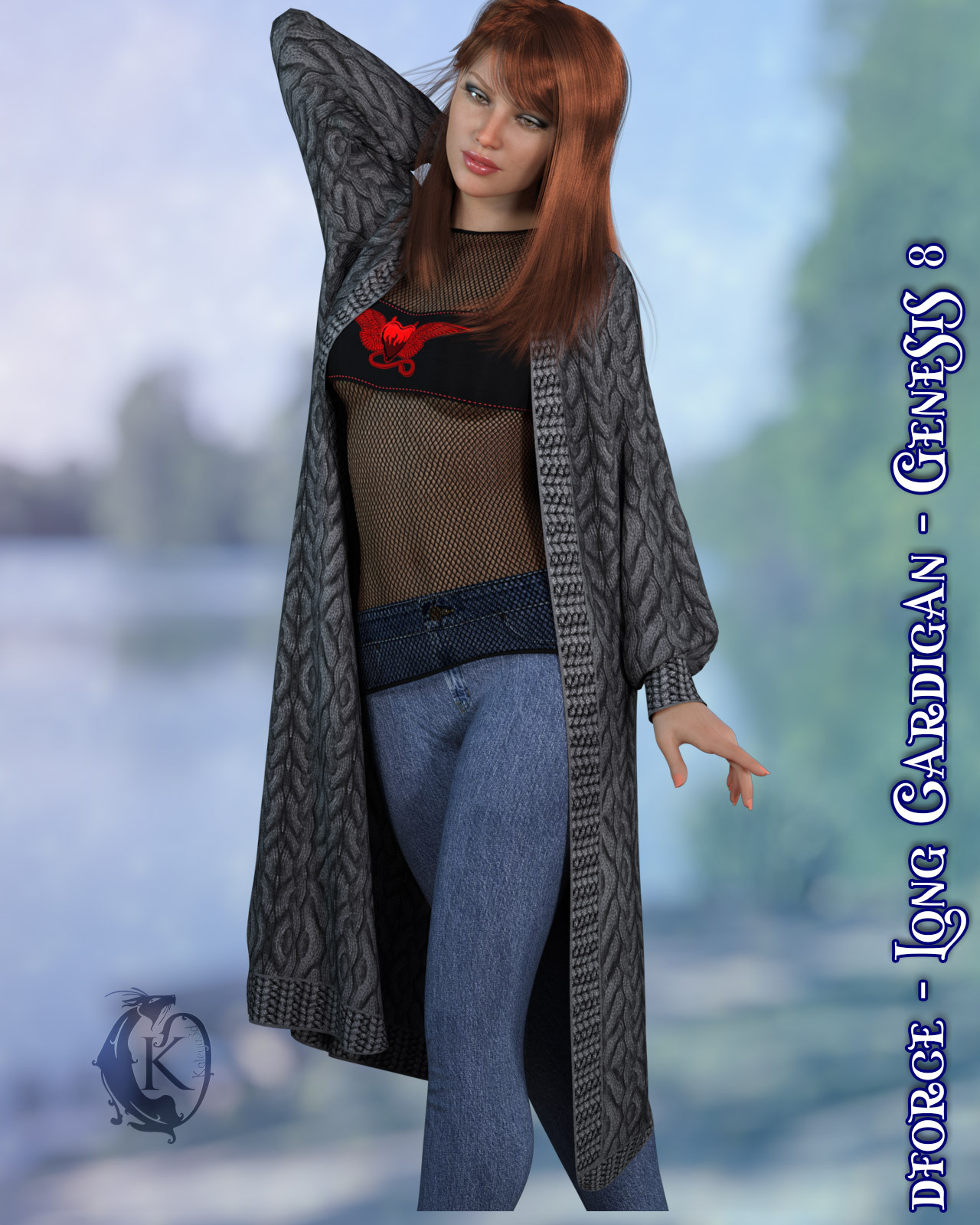 dforce - Long Cardigan - Genesis 8 by N/A
