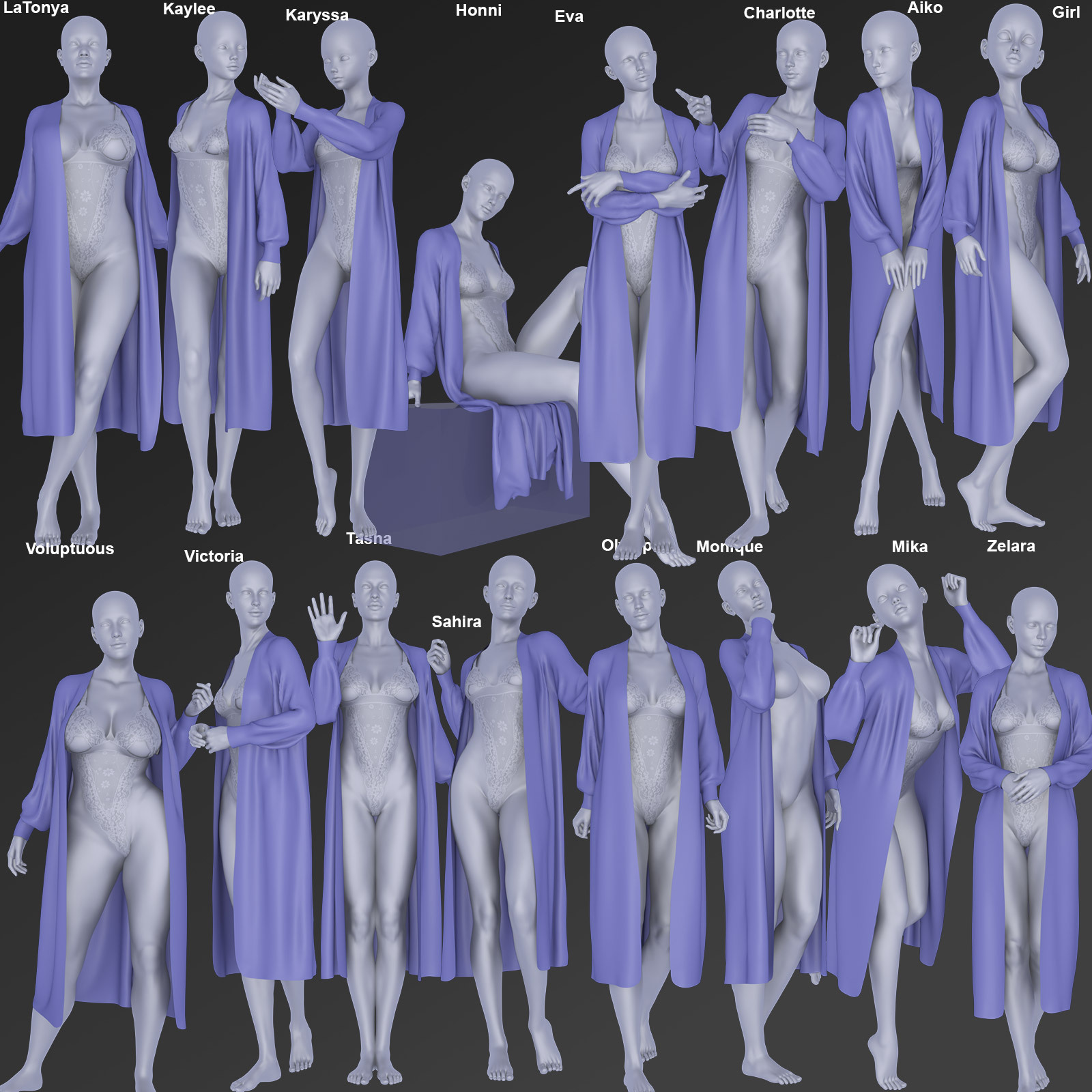 dforce - Long Cardigan - Genesis 8 by N/A