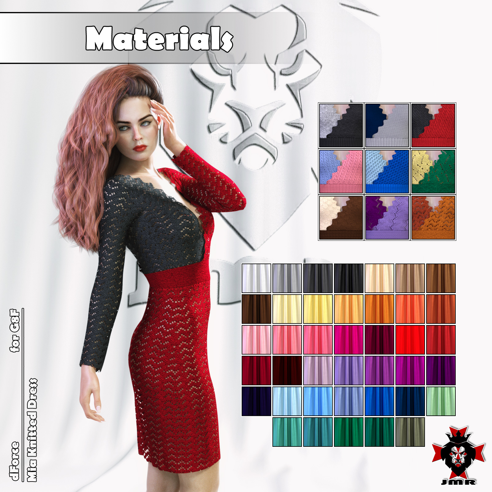 JMR dForce Mia Knitted Dress for G8F by N/A