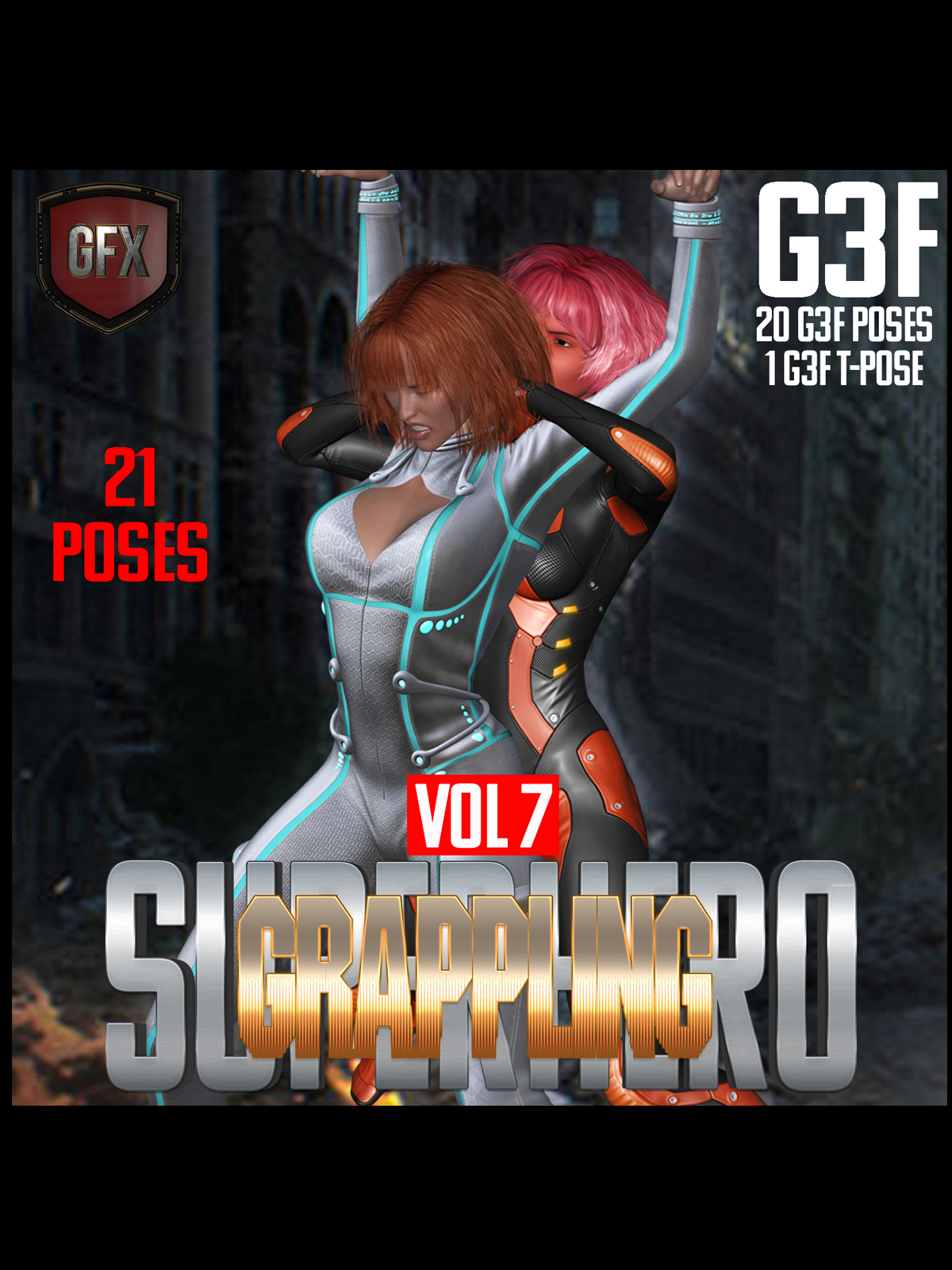 SuperHero Grappling Bundle 2 for G3F by N/A