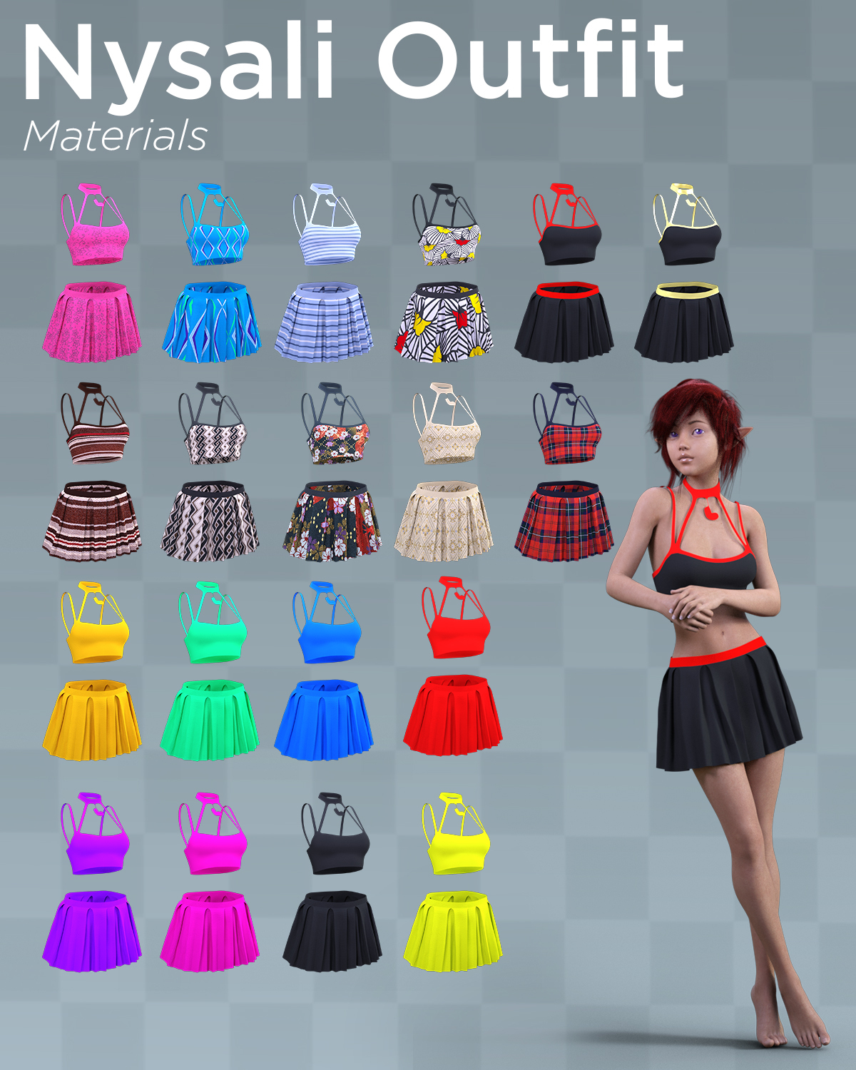 dForce Nysali Outfit for G8F by N/A