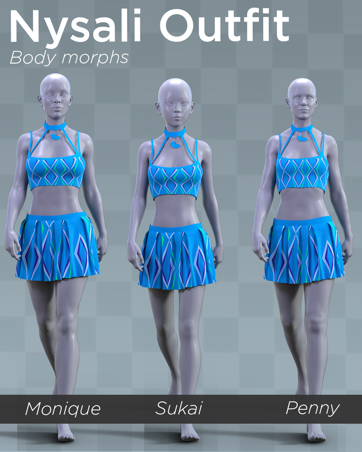 dForce Nysali Outfit for G8F by N/A