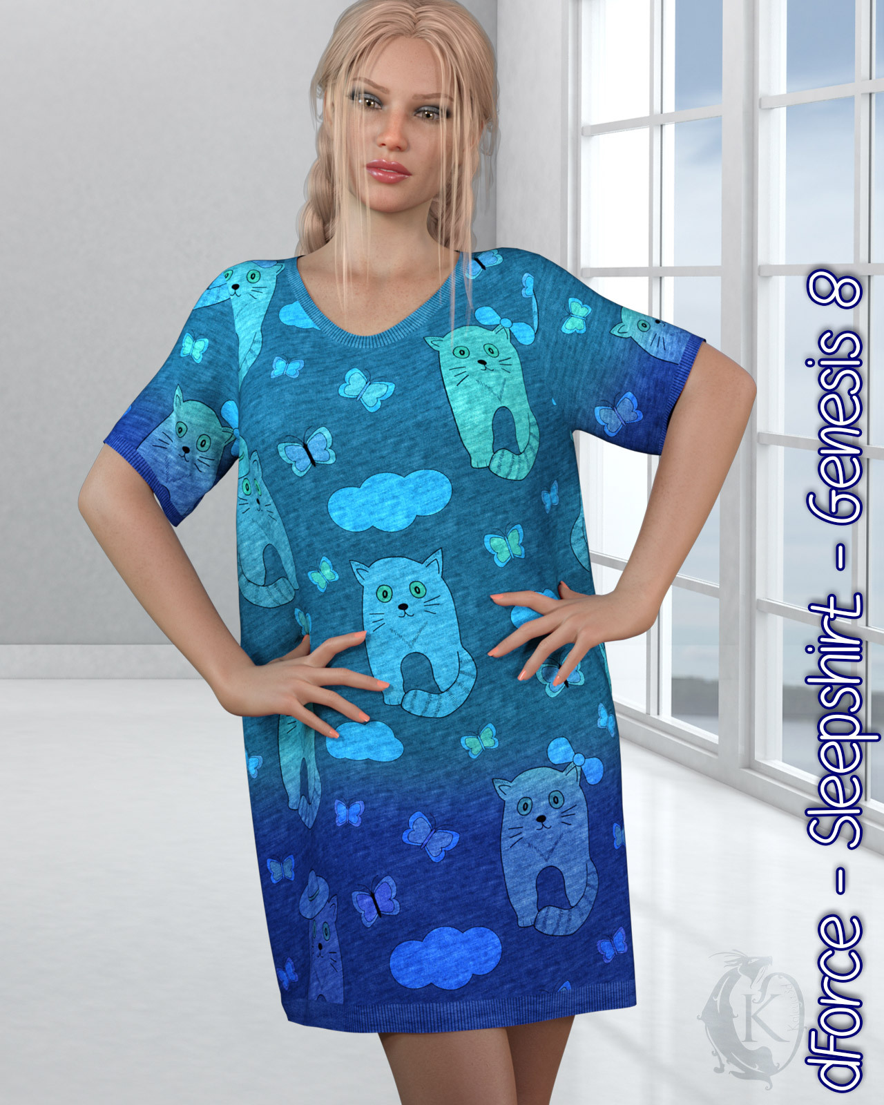 dForce - Sleepshirt - Genesis 8 by N/A