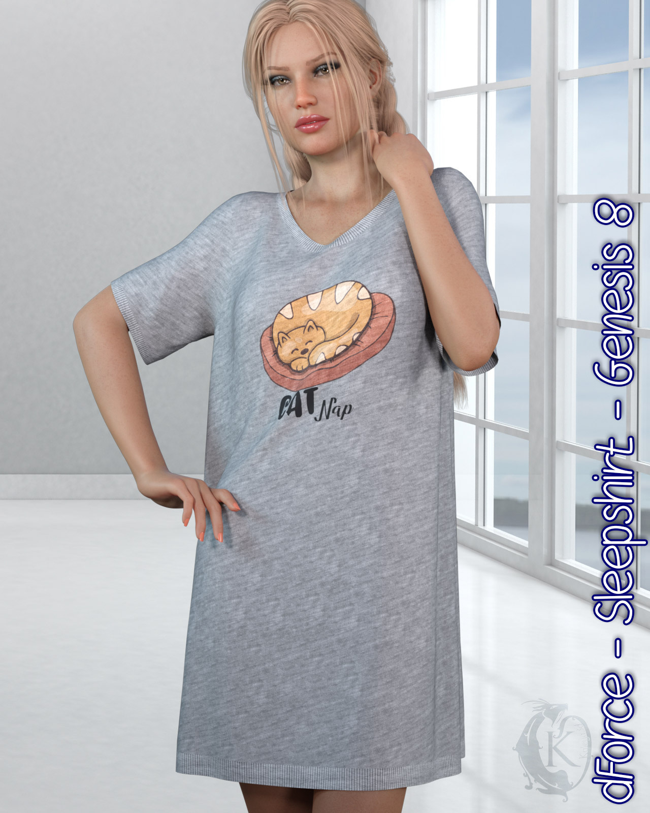 dForce - Sleepshirt - Genesis 8 by N/A