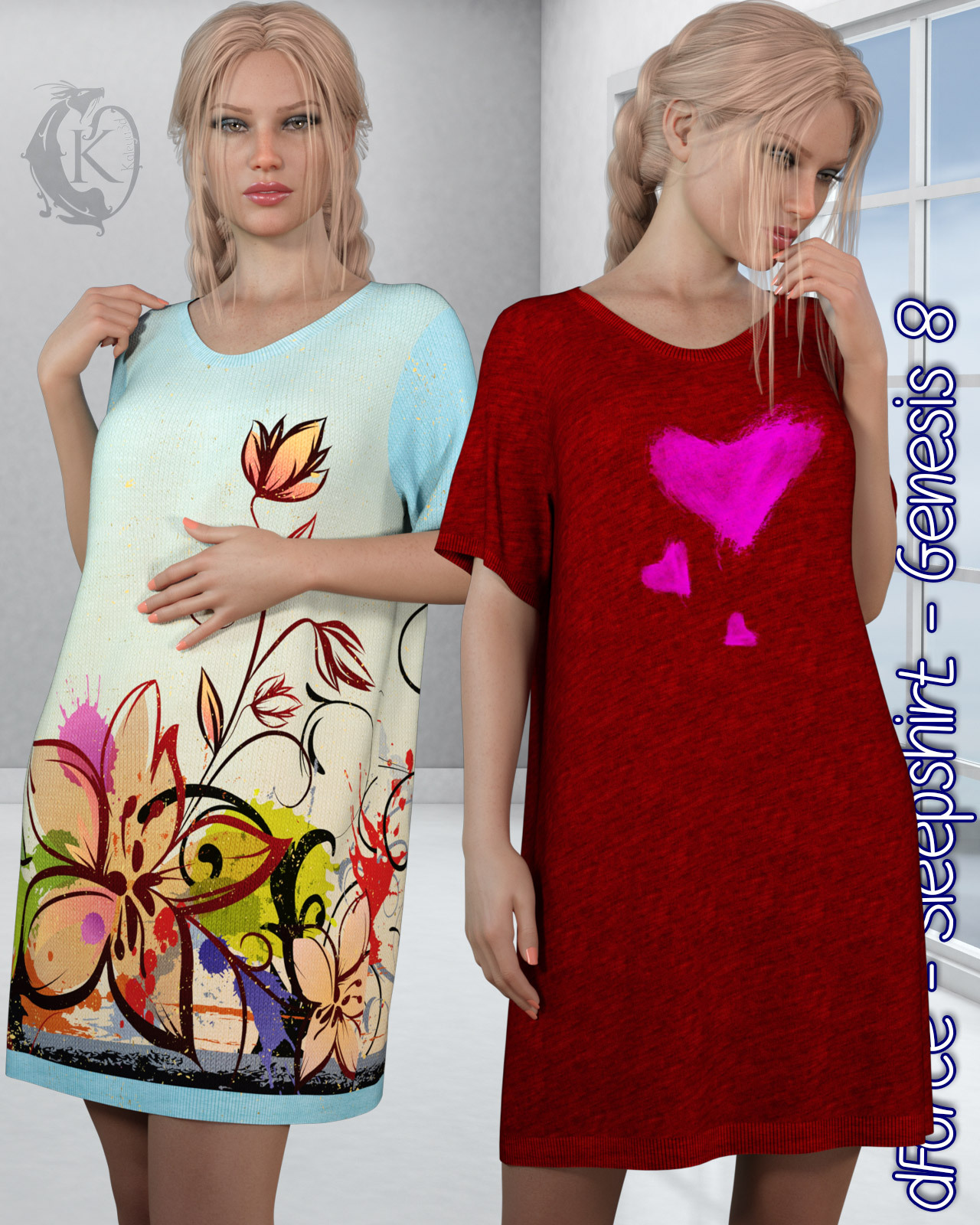dForce - Sleepshirt - Genesis 8 by N/A