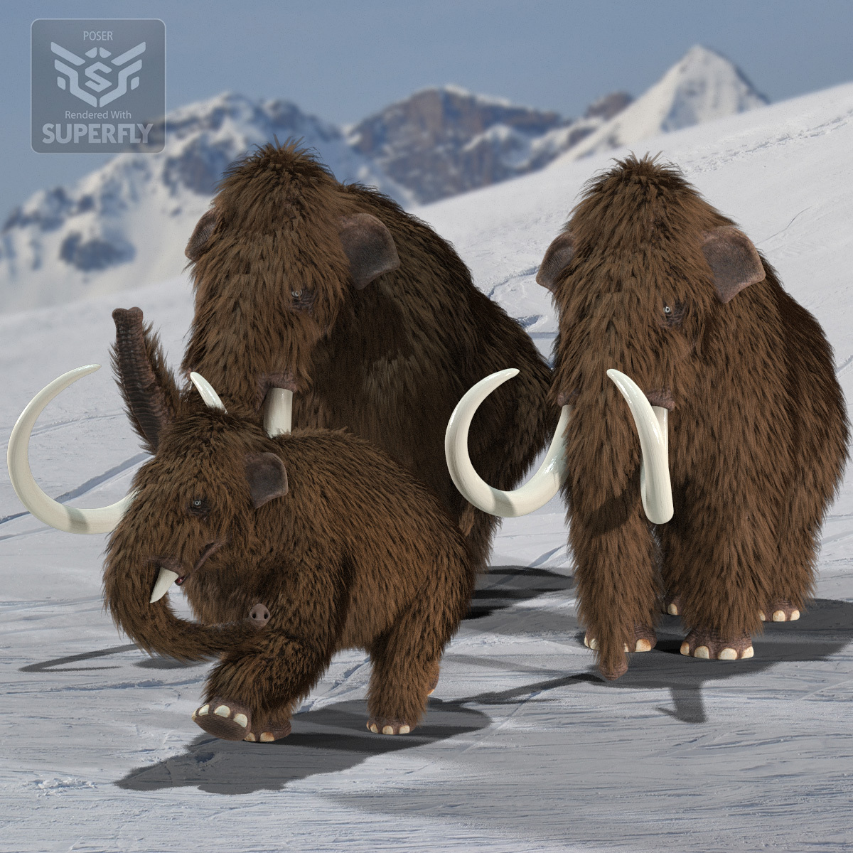 Woolly Mammoth for Poser by N/A