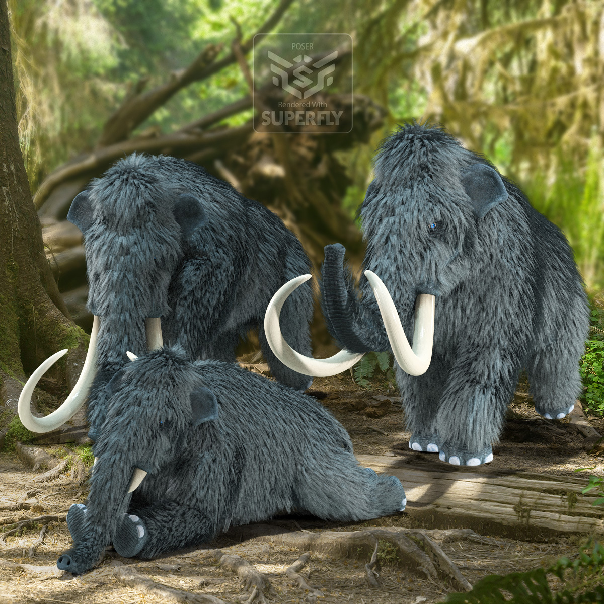 Woolly Mammoth for Poser by N/A