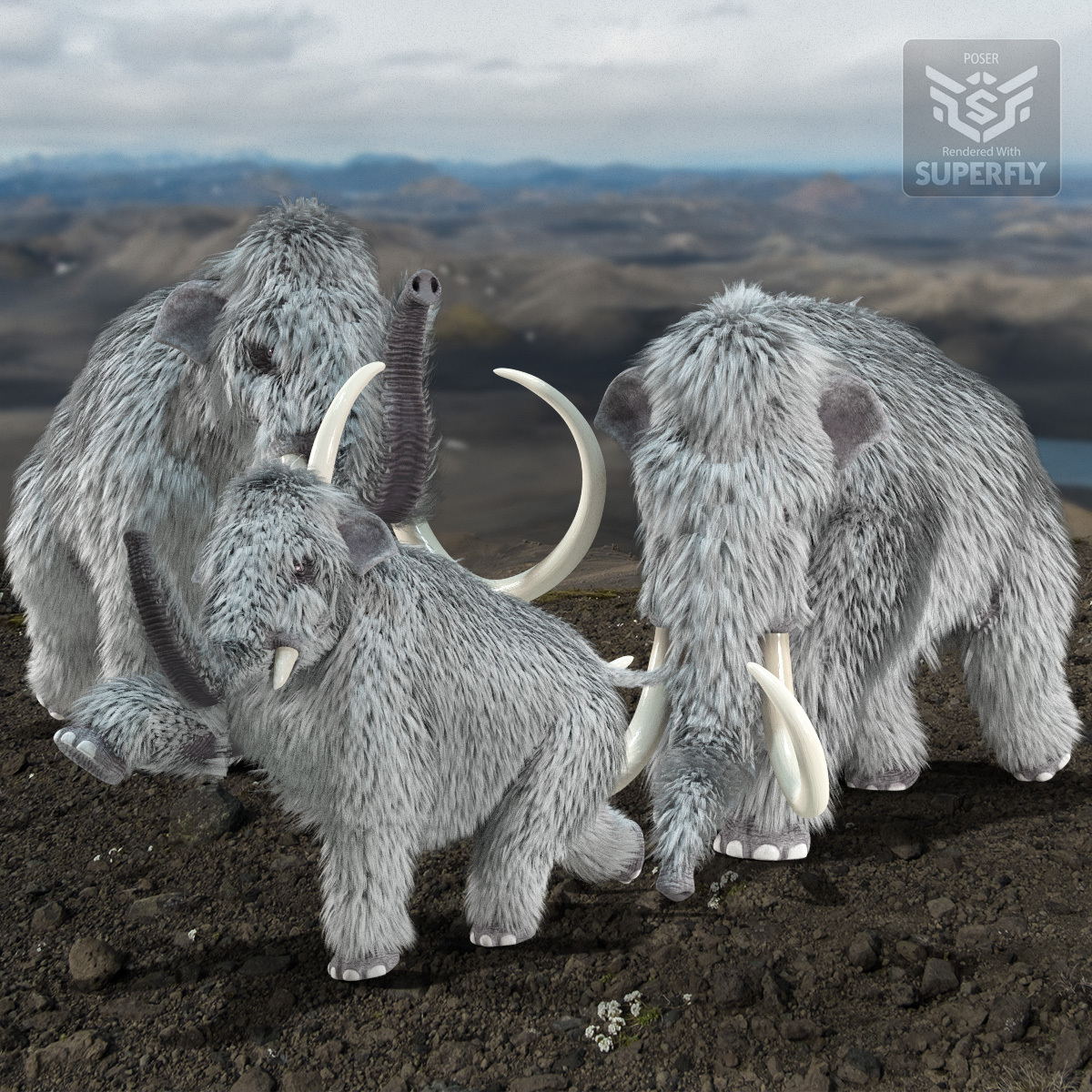 Woolly Mammoth for Poser by N/A