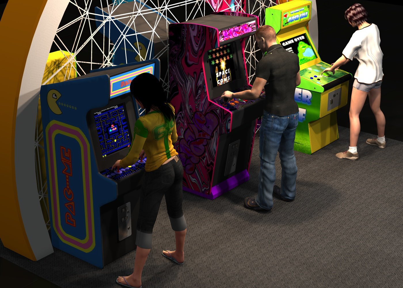 The Mall Nostalgia - Corn Kiosk poses by N/A