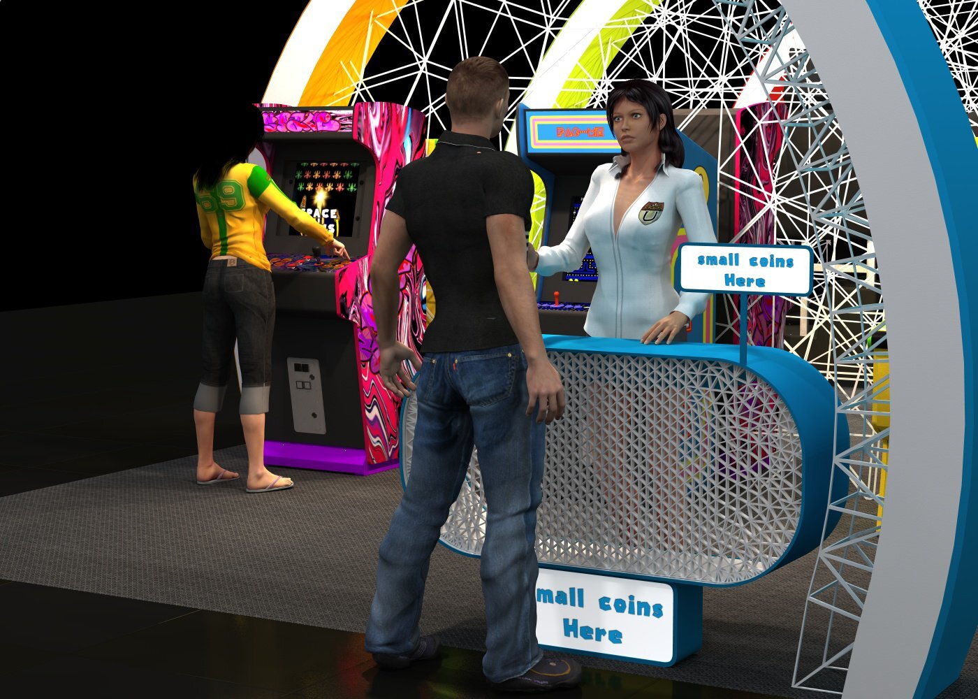 The Mall Nostalgia - Corn Kiosk poses by N/A