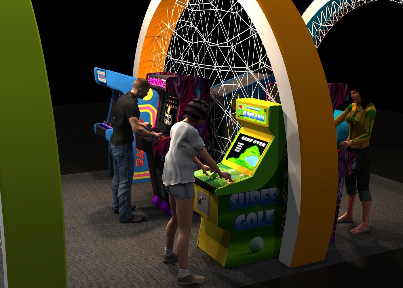 The Mall Nostalgia - Corn Kiosk poses by N/A