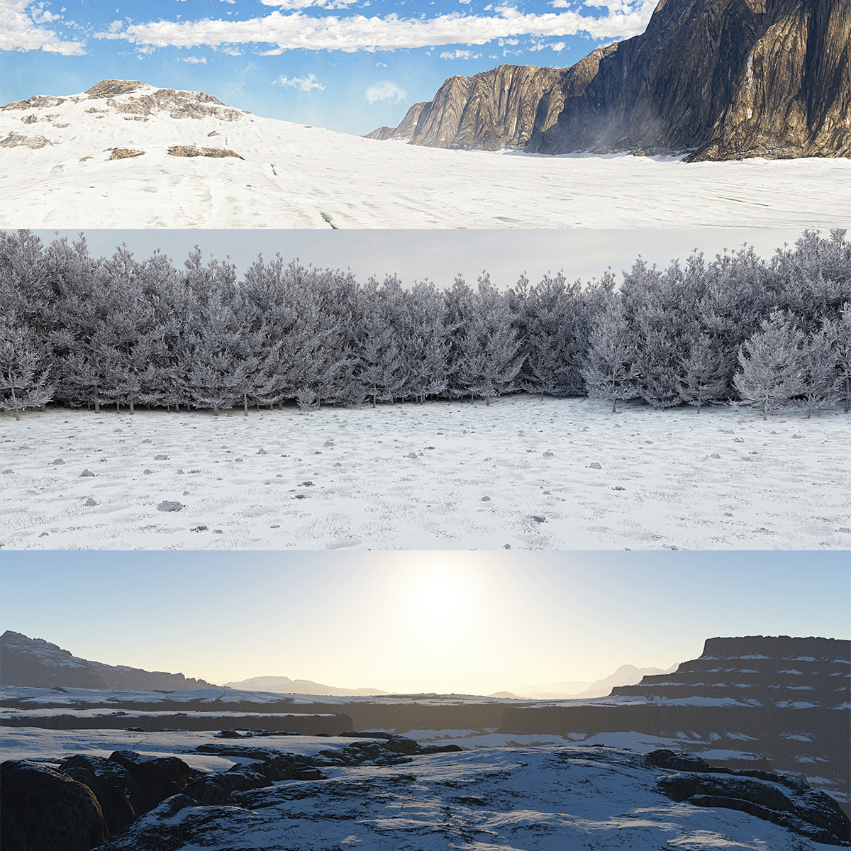 Ice Age Backgrounds by N/A