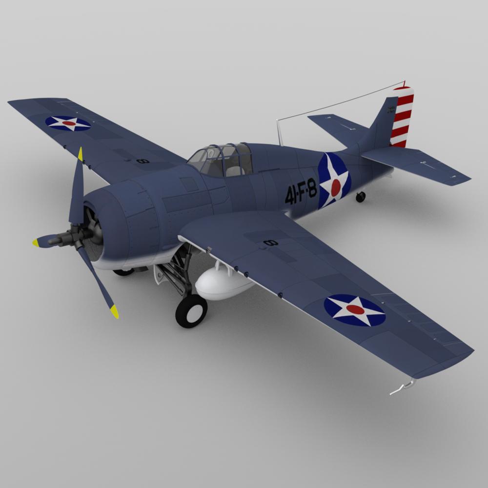 Grumman F4F 4 Wildcat for DAZ Studio by N/A