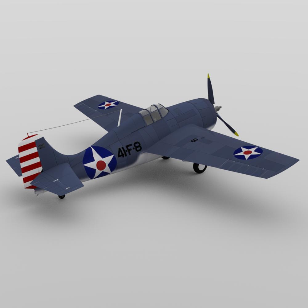 Grumman F4F 4 Wildcat for DAZ Studio by N/A