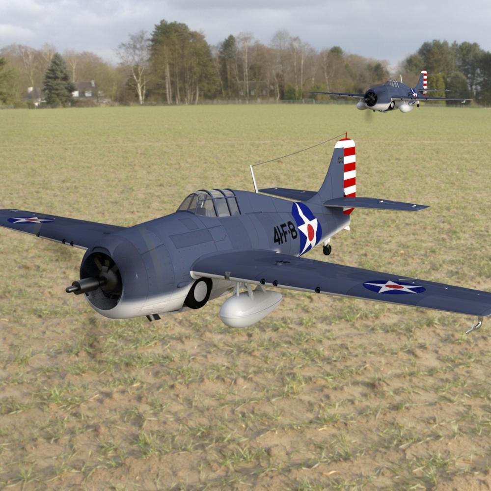 Grumman F4F 4 Wildcat for DAZ Studio by N/A
