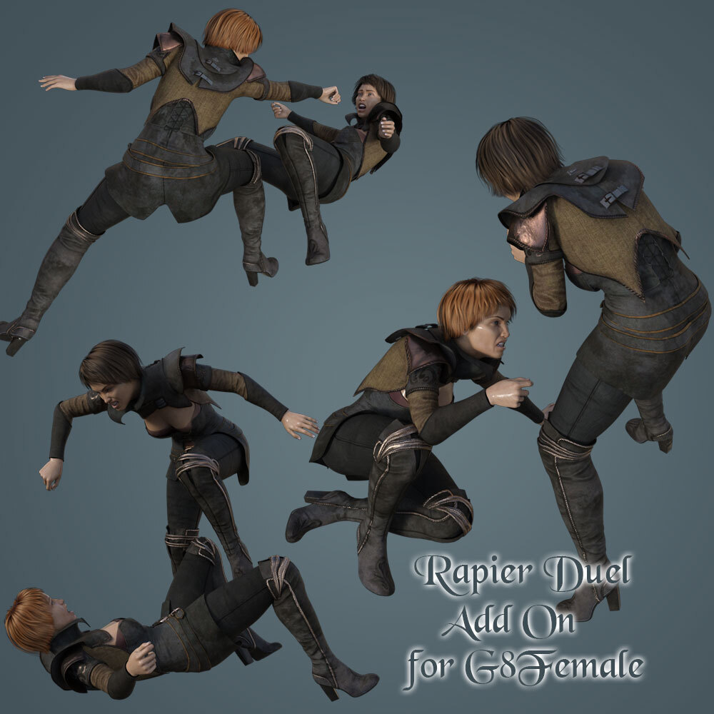 RAPIER DUEL Add On for Genesis 8 Female by N/A