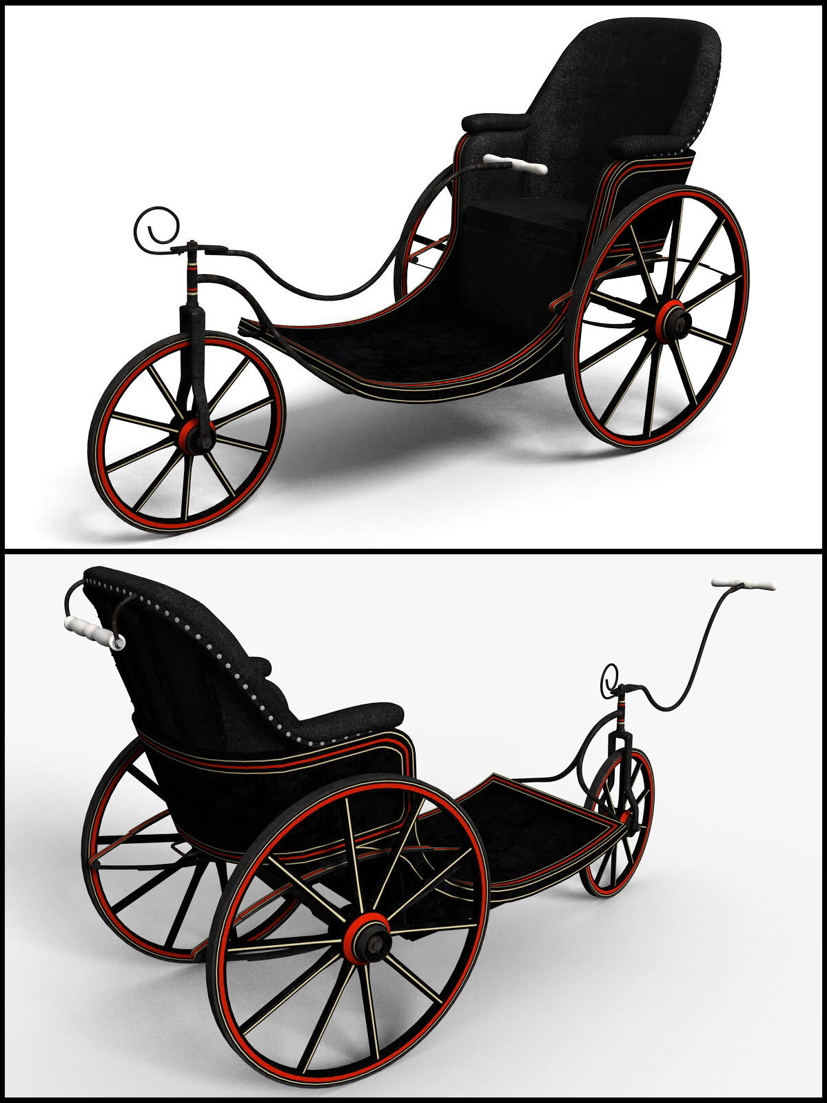 Victorian Bath Chair for Poser by N/A