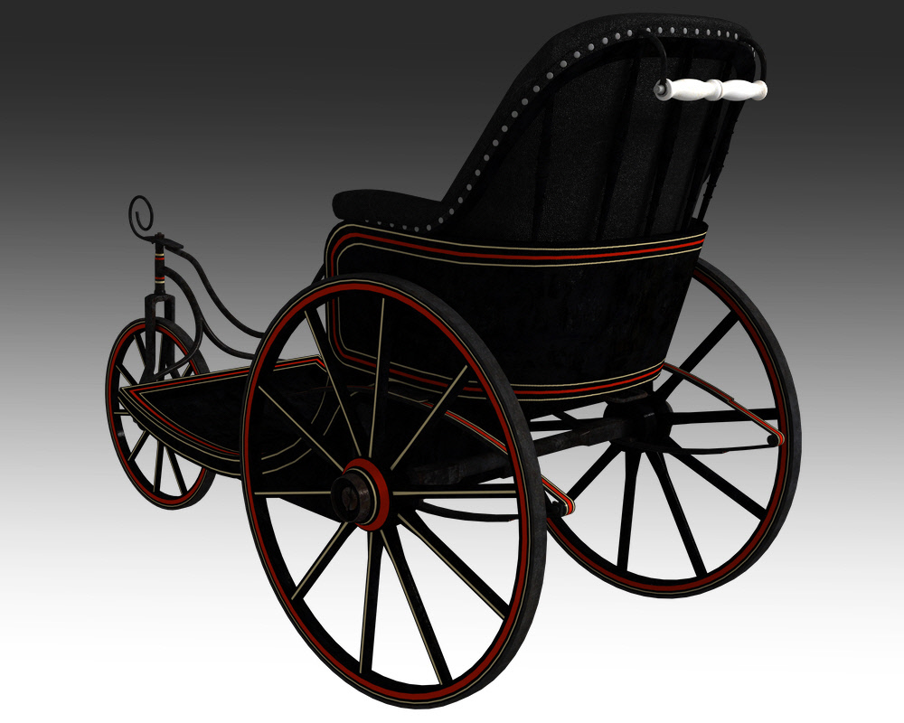 Victorian Bath Chair for Poser by N/A