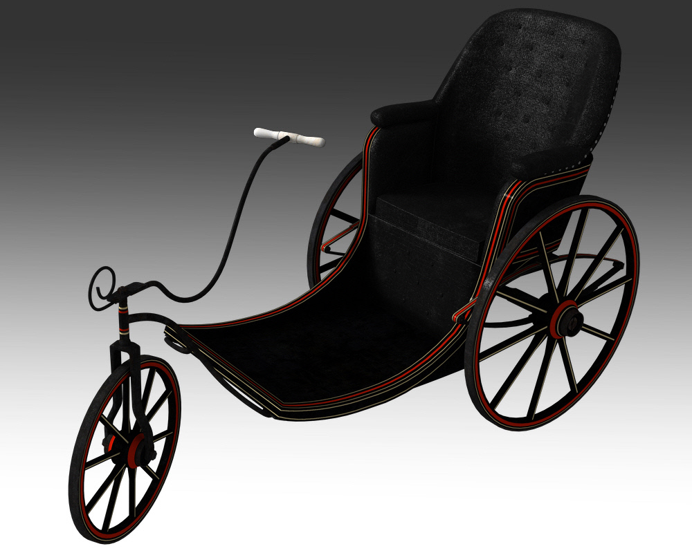 Victorian Bath Chair for Poser by N/A