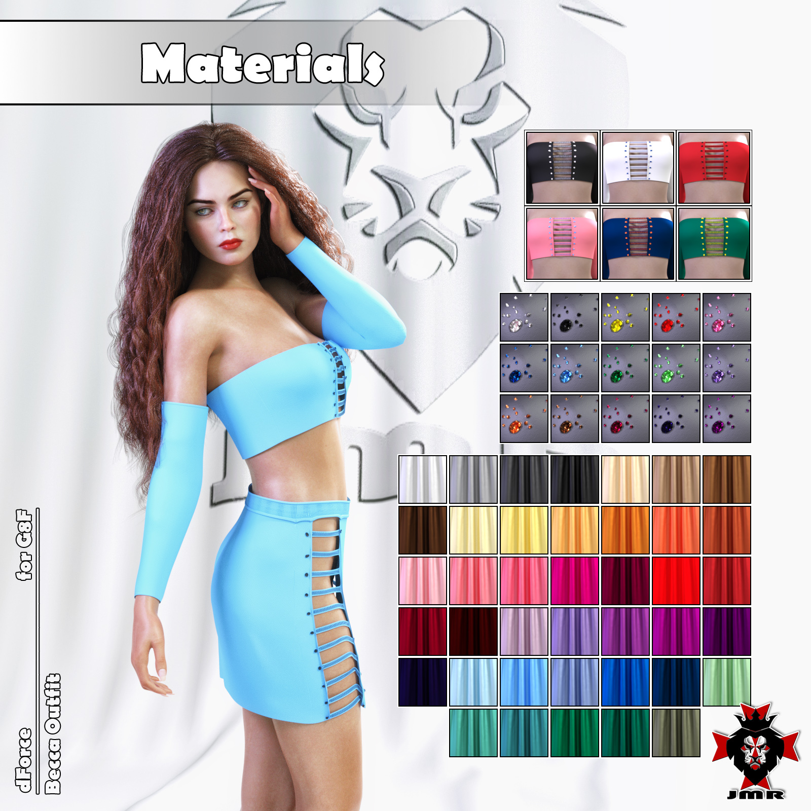 JMR dForce Becca Outfit for G8F by N/A