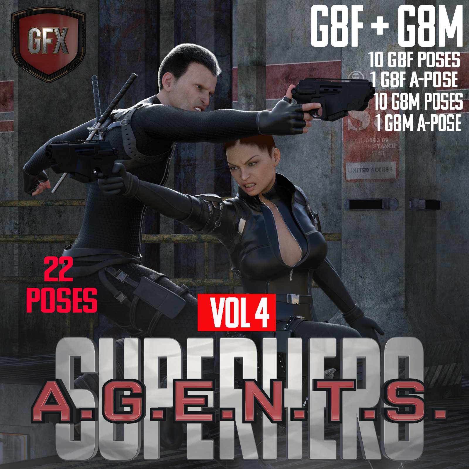 SuperHero Agents for G8F and G8M Volume 4 by N/A