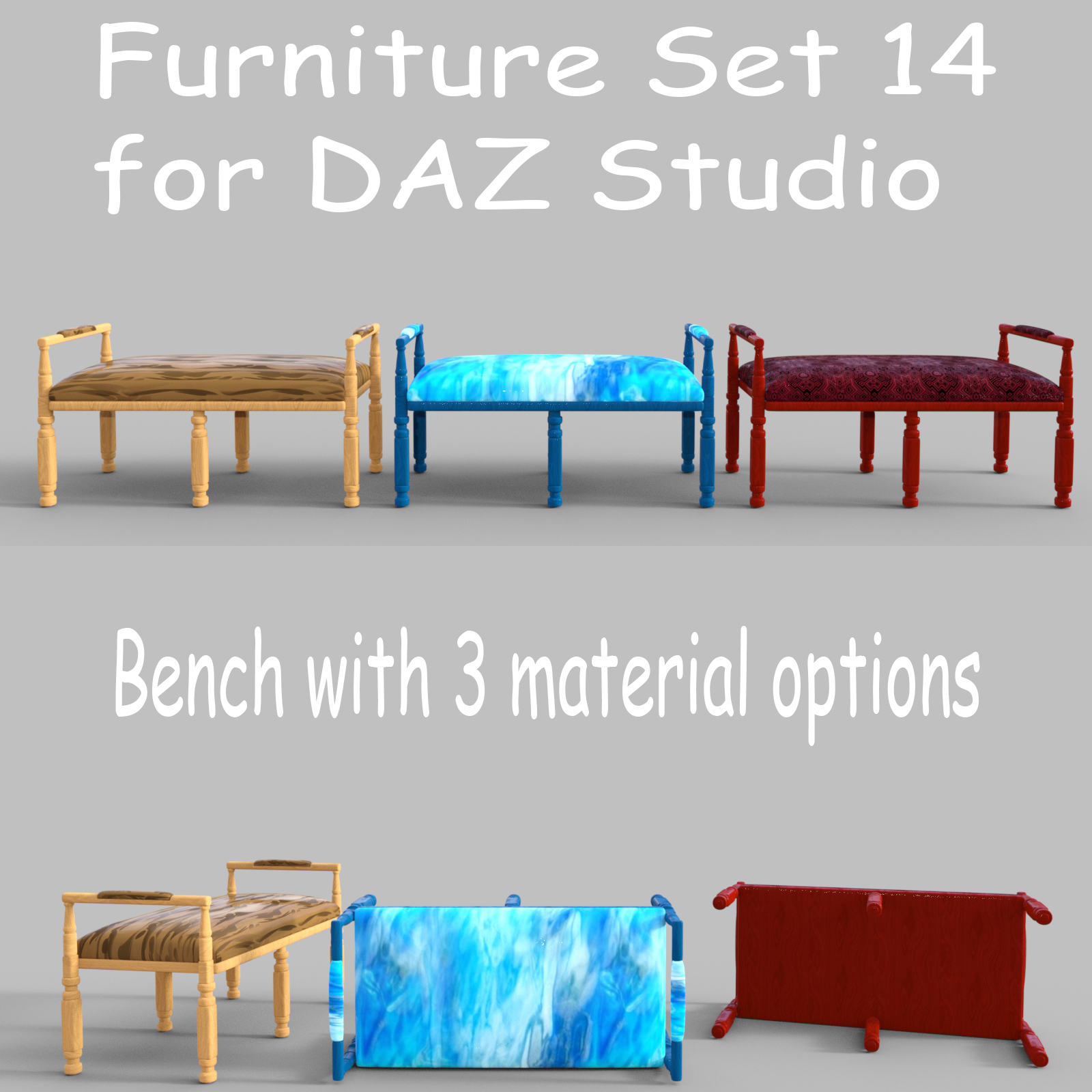 Furniture Set 14 for DAZ Studio by N/A