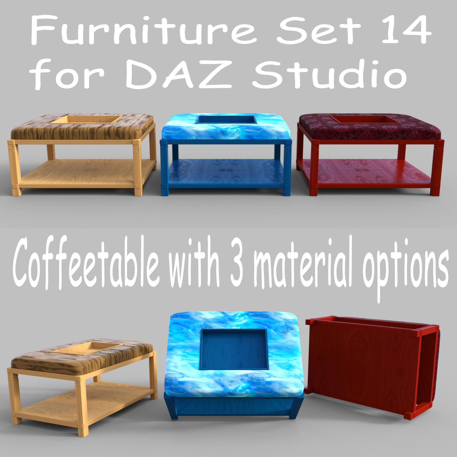 Furniture Set 14 for DAZ Studio by N/A