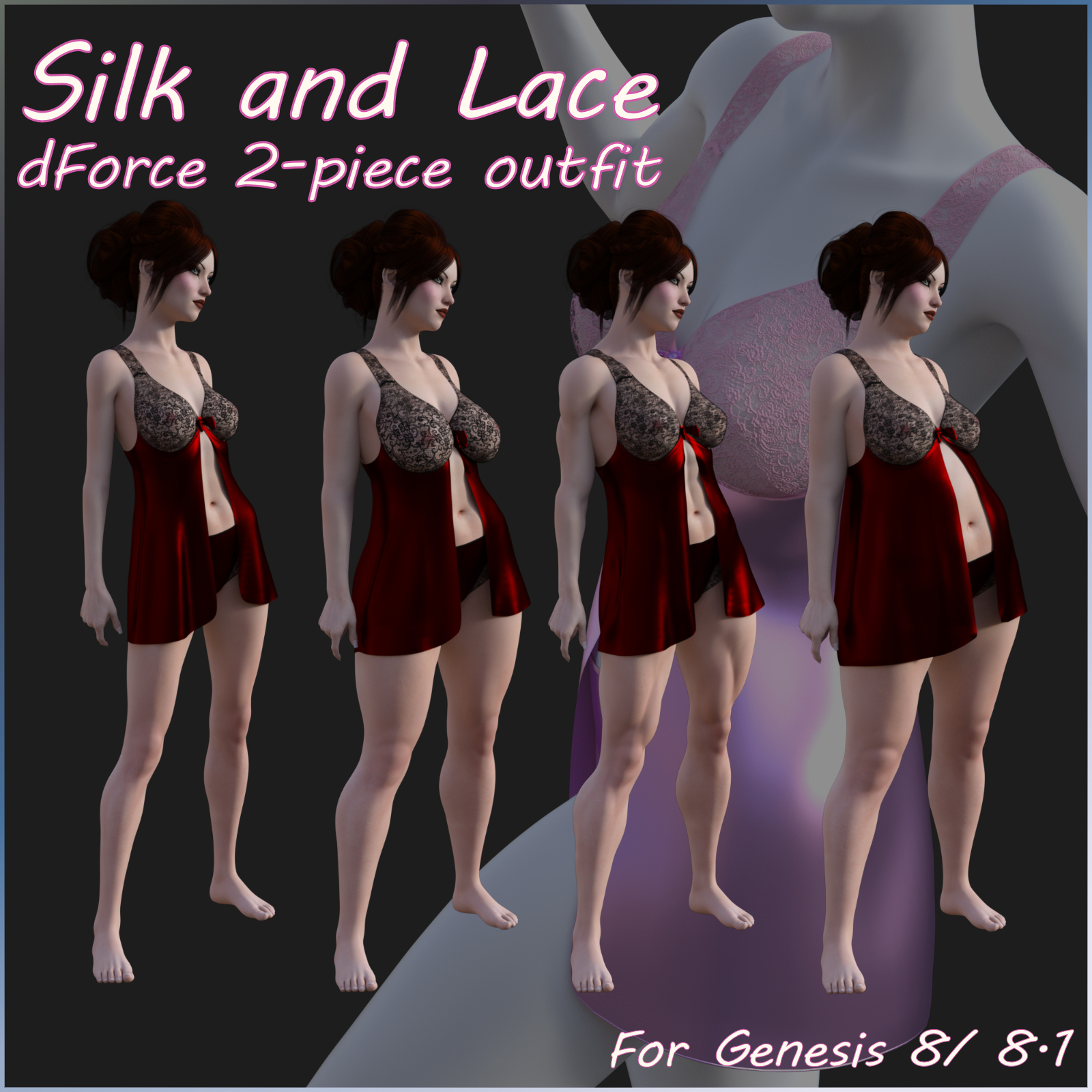Silk and Lace for Genesis8/ 8.1 by N/A