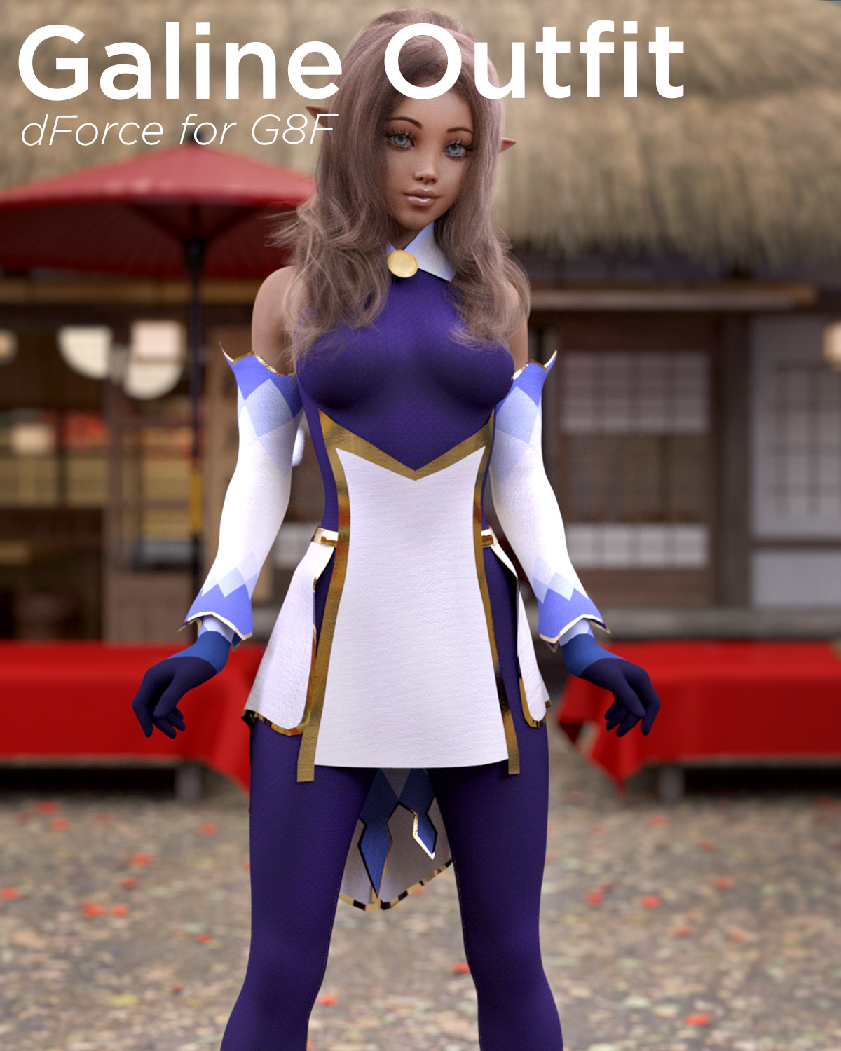dForce Galine Outfit for G8F by N/A